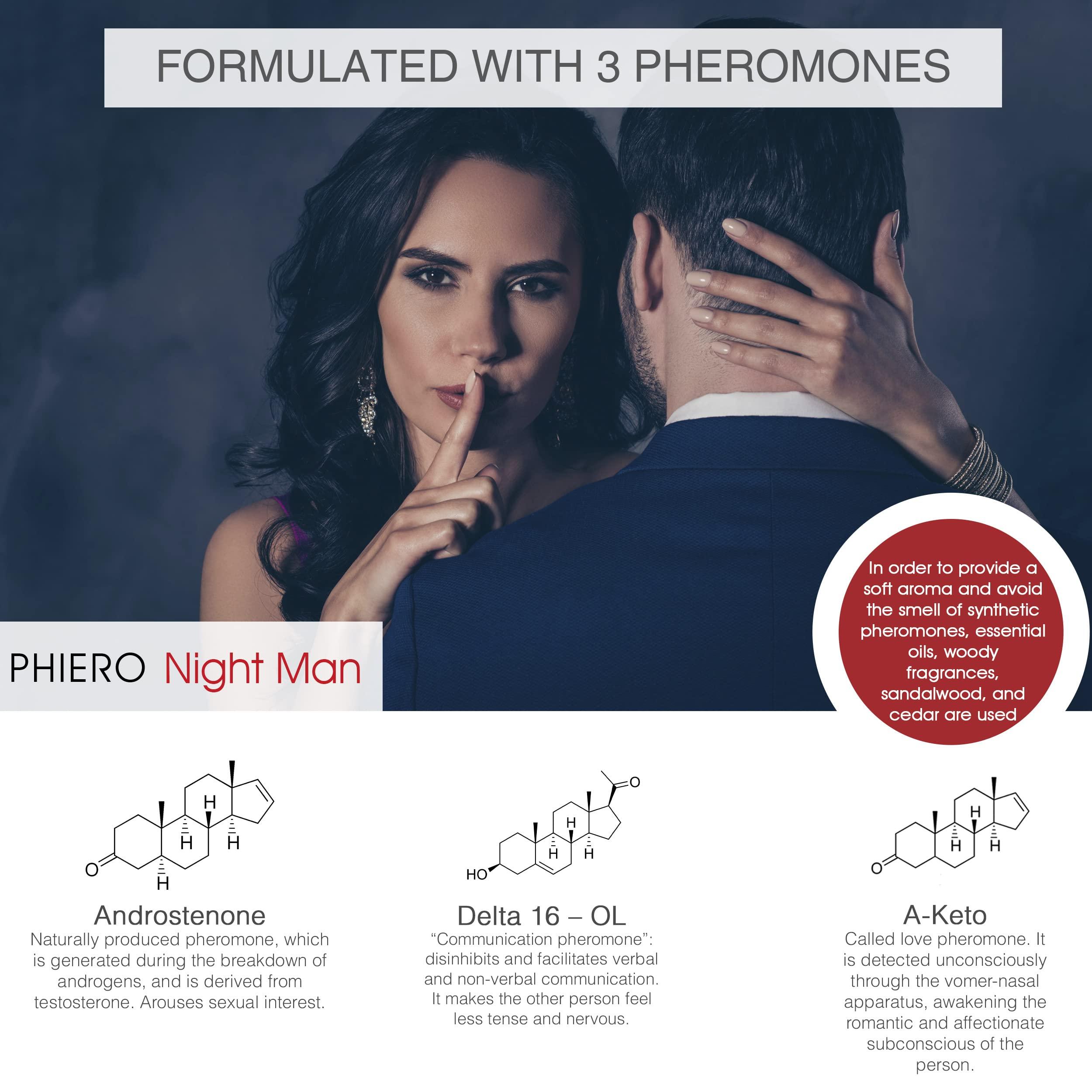 PHIERO Pheromone - 3 Phiero Night Man: Pheromone perfume for men