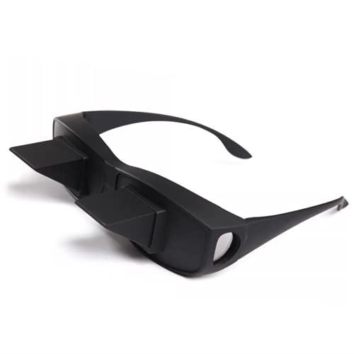 heeguosons Lazy Readers Glasses, Bed Prism Spectacles Horizontal Mirror Lazy Glasses Lazy Eye Glasses for Laying Down Reading, Watch TV, Play Phone Games in Bed