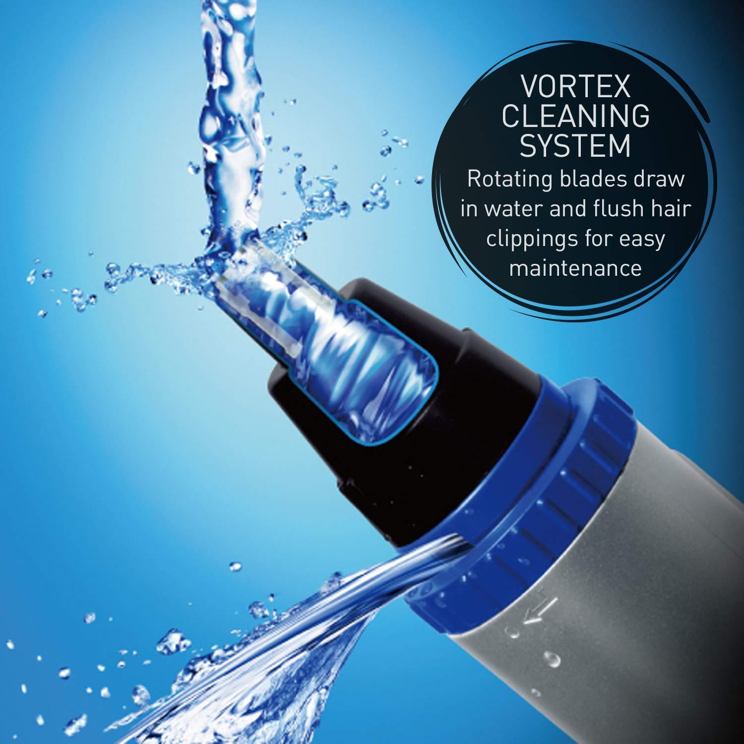 Panasonic Panasonic ER-GN30-K Men\'s Nose & Ear Hair Trimmer with Improved Dual-Edge Blade and Vortex Cleaning System