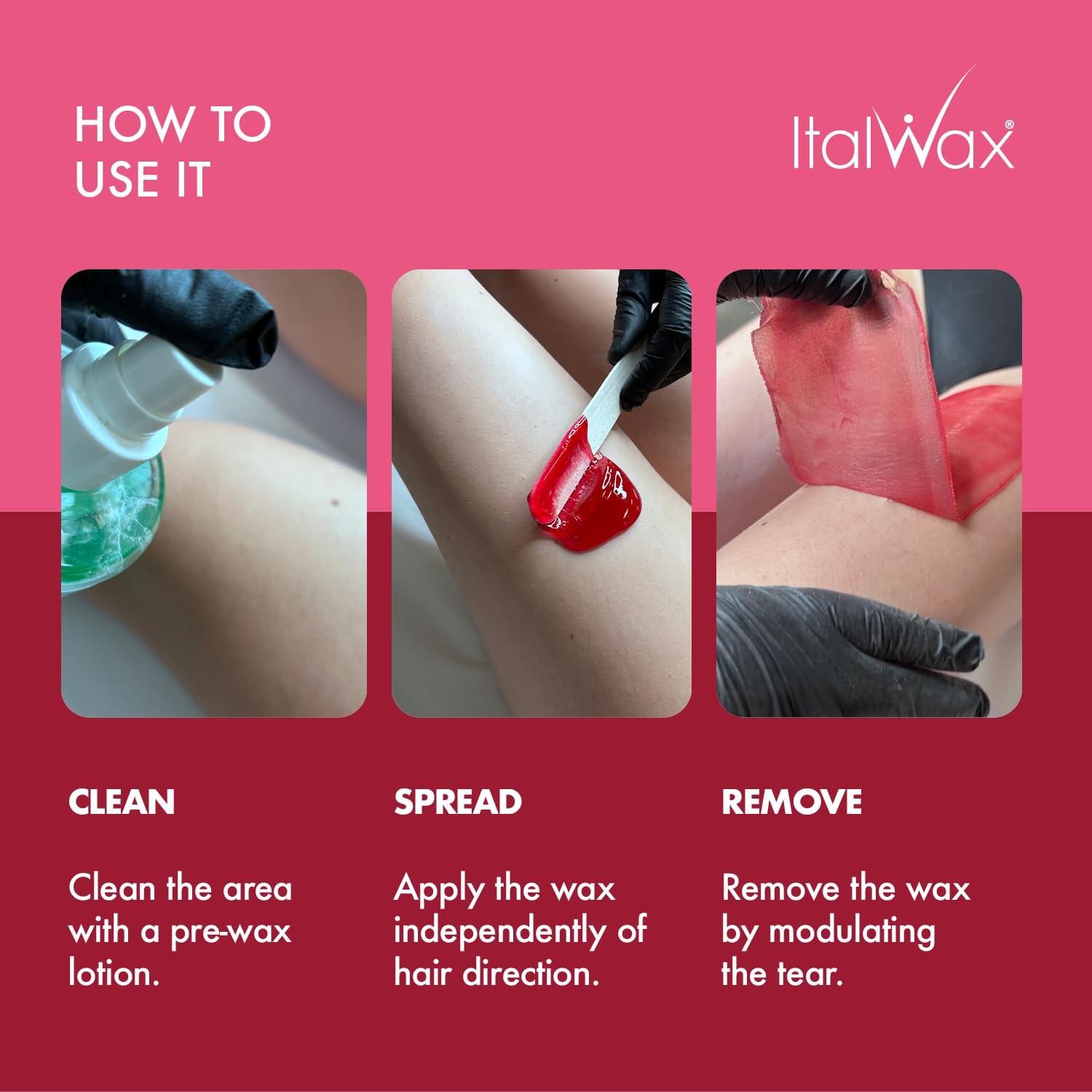 Italwax Italwax Hard Film Wax Rose 500g/ Sensitive Wax