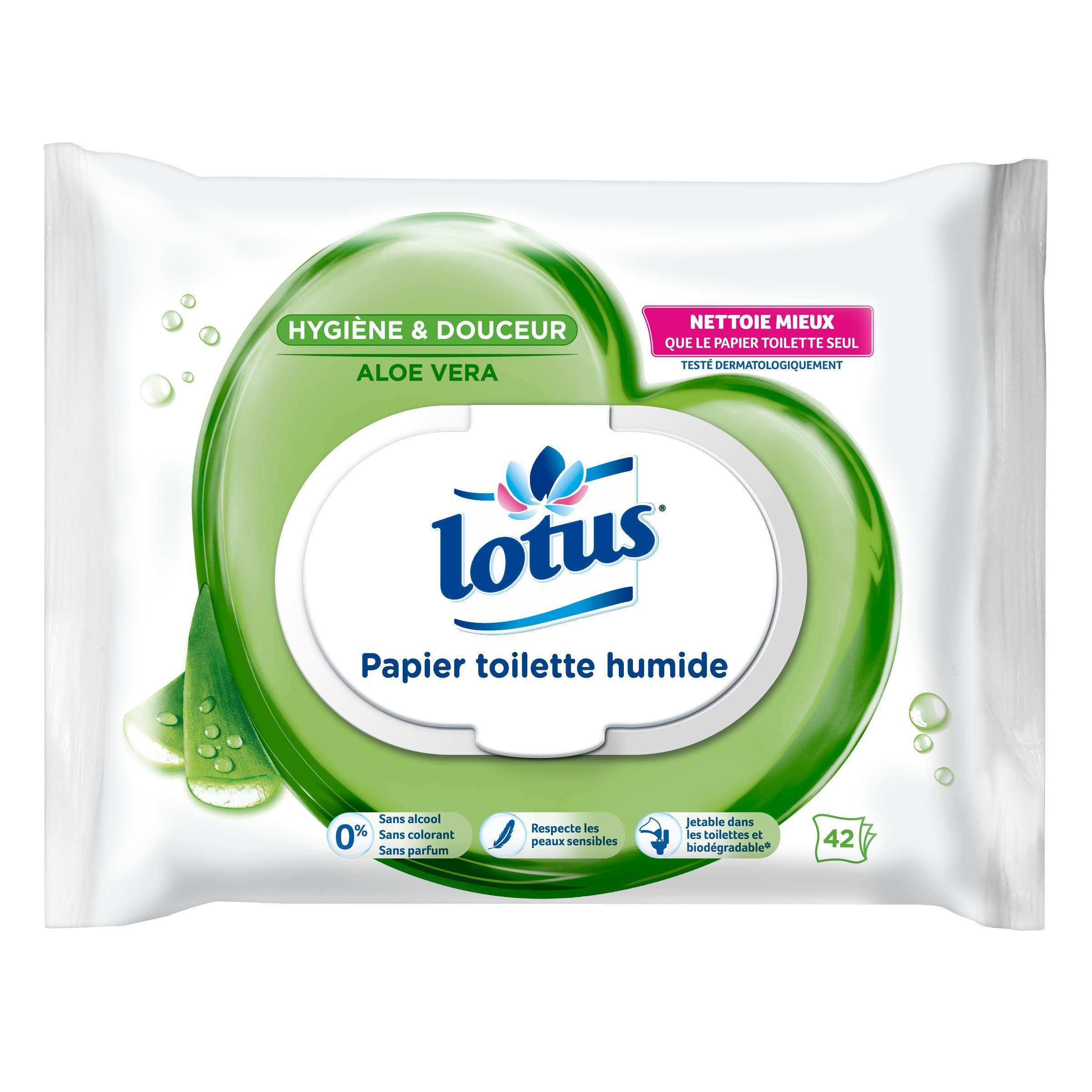Lotus Lotus Aloe Soft Moist Toilet Tissue Wipes, 42WipesPack of 6