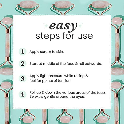 Sdara Skincare Sdara Skincare Face Roller - Rose Quartz Relaxing Massager - Facial Tool Alternative to Jade Roller