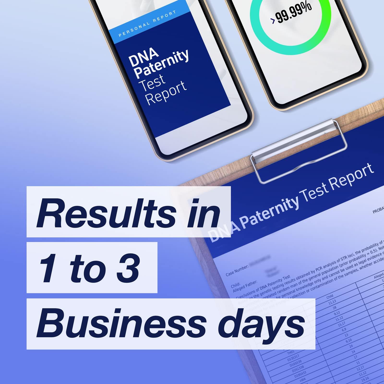 SecuriGene Premium DNA Paternity Home Test Kit - Results in 1-3 Business Days, Free Return Shipping by SecuriGene Labs