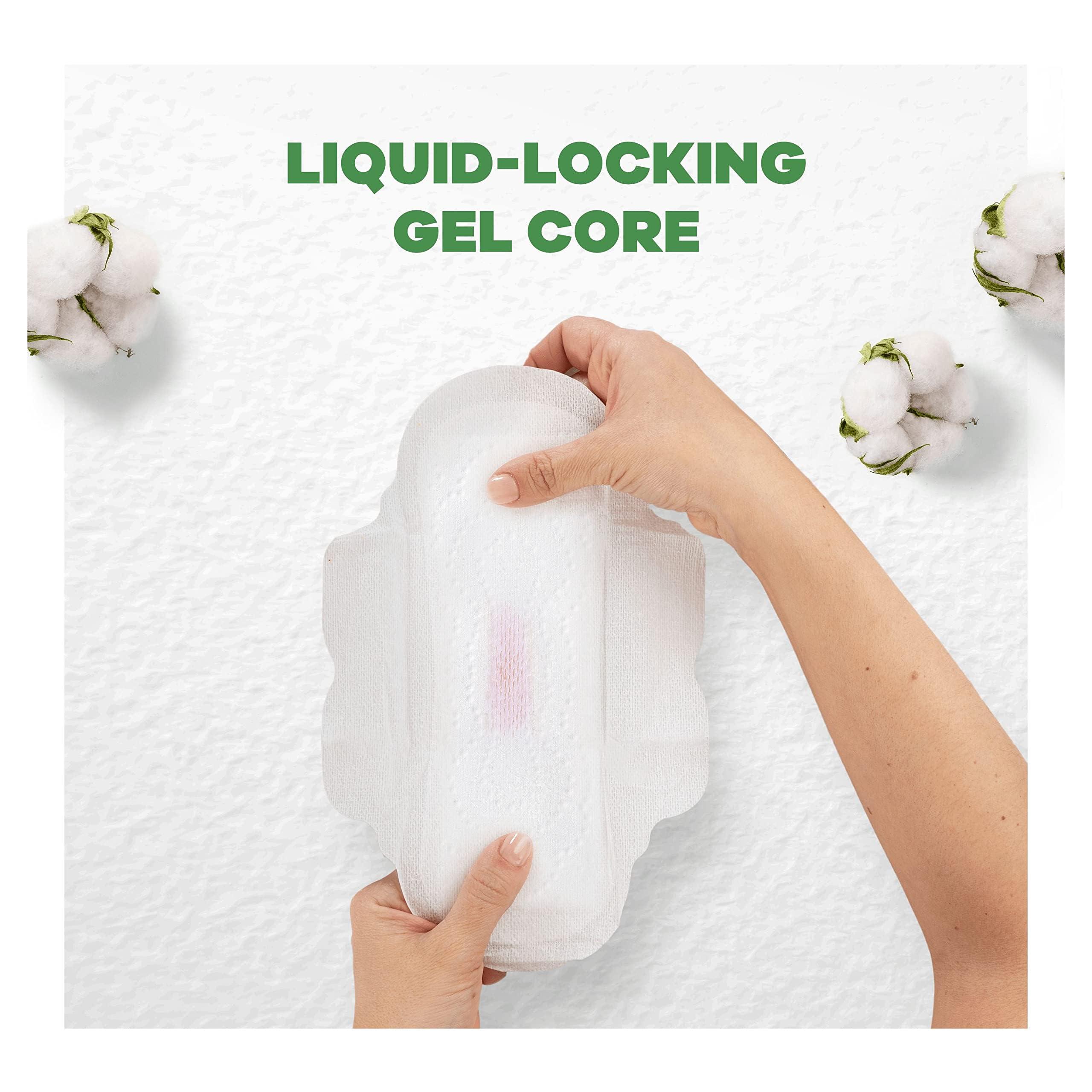 Always Always Cotton Protection Ultra Normal Sanitary Towels, Size 2 With Wings, 90 Pads, 100% Organic Cotton Topsheet