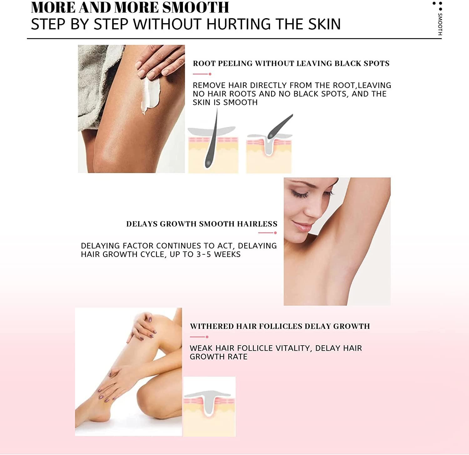 SUNDEER SUNDEER Beeswax Hair Removal Mousse, 200ML Foam, Gentle & Smoothing for Unisex Sensitive Skin, Underarm, Arm, Leg, Bikini Areas