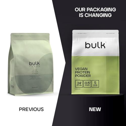 Bulk Bulk Vegan Protein Powder, Plant Based Protein Shake, Chocolate Cookies, 2.5 kg, New & Improved Formula, 71 Servings, Packaging May Vary