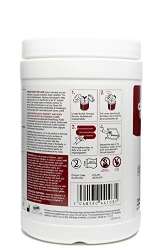Carell Clinell Clorox Wipes Cleaning and Disinfectant Wipes - Tub of 70 Wipes - Kills 99.9% of Germs, Bacterias and Viruses