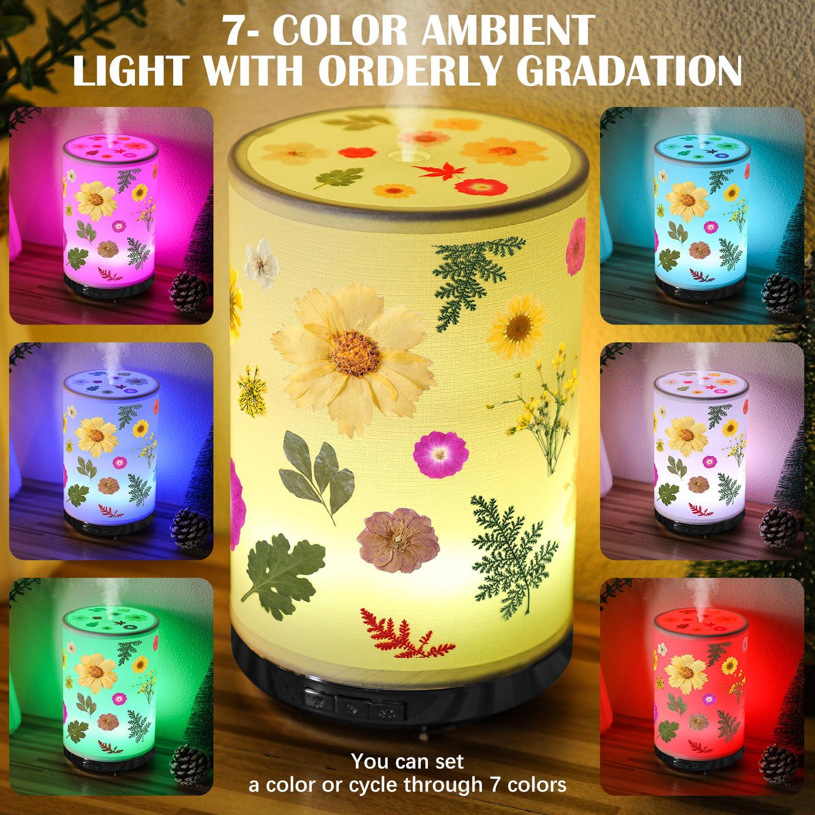 Rossesay Rossesay Dried Flower Essential Oil Diffuser 250ml Snowman Ceramic Diffuser Essential Oil for Cute Small Aromatherapy Diffusers Humidifier Gifts for Home Office Decorations