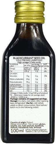 Olvita Blackcurrant Seed Oil, Cold-Pressed and Crude Ol\'Vita (100 ml)