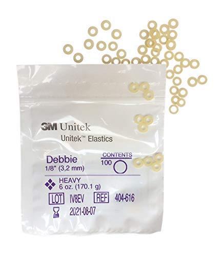 Snorflex 3M Unitek Multifunction Elastics, Heavy 6oz /170,1g (1/8\" 3,2mm); Debbie, Snorflex