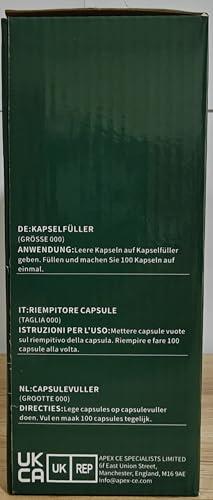 wananfu WANANFU Capsule Filling Machine for Size 000 Empty Capsules Vegetarian or Gelatin, Detailed Instructions and Spoon Included