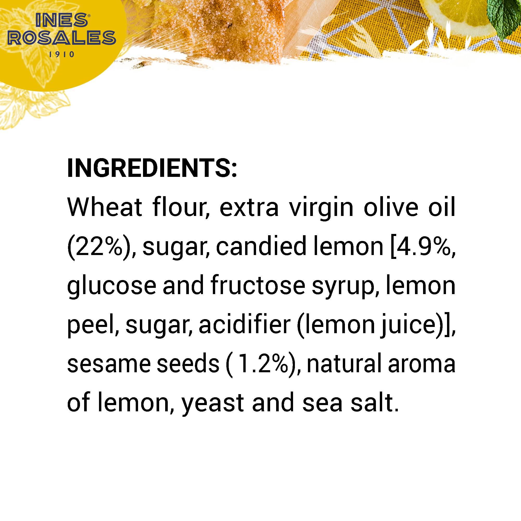 Ines Rosales Ines Rosales Lemon Sweet Olive Oil Tortas, Delicious Vegan Biscuits, Spanish Snacks, 14 x 120g