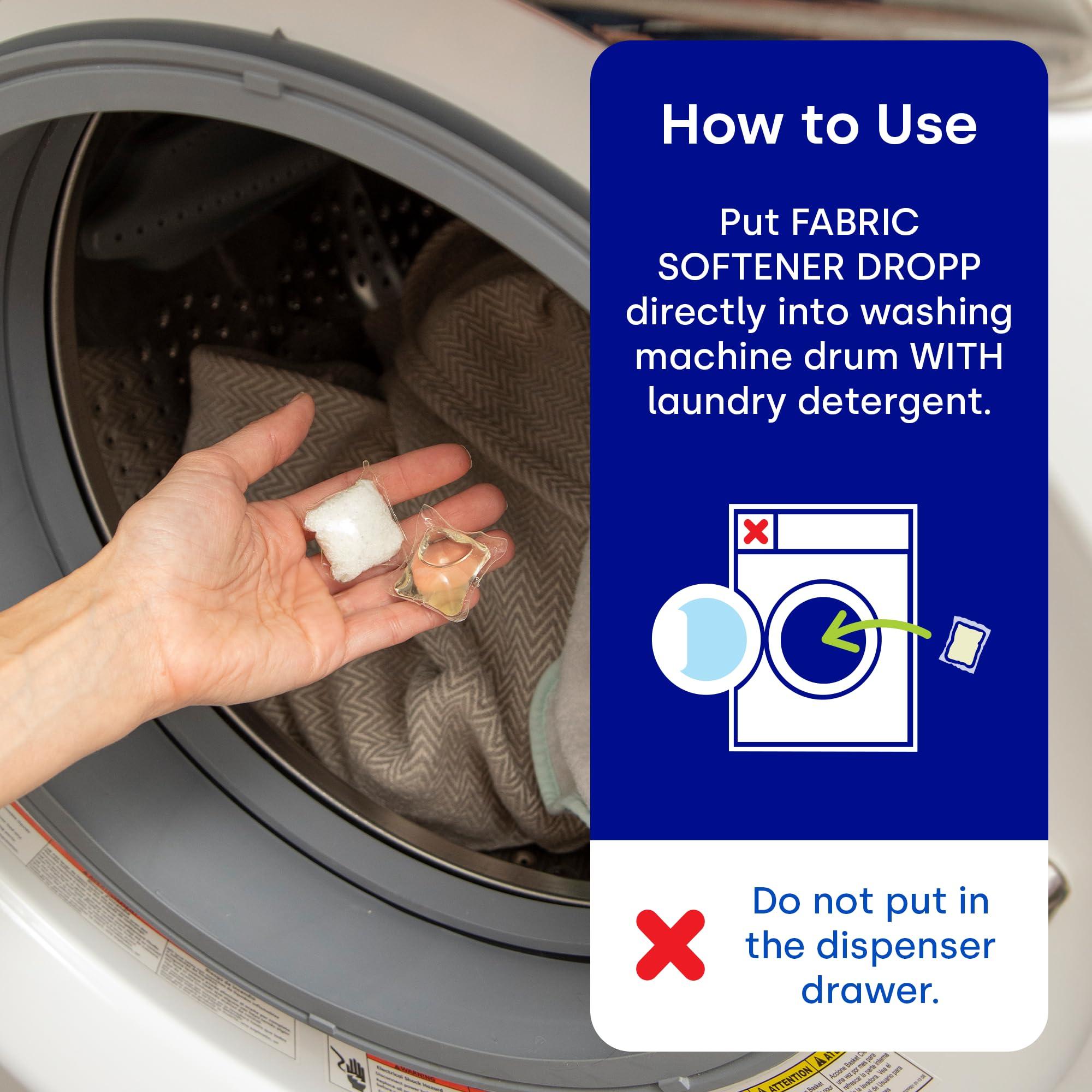 dropps Dropps Scent Booster Pods with Fabric Softener, Clean Scent, Natural, Eco Friendly, Plastic Free, 64 Count