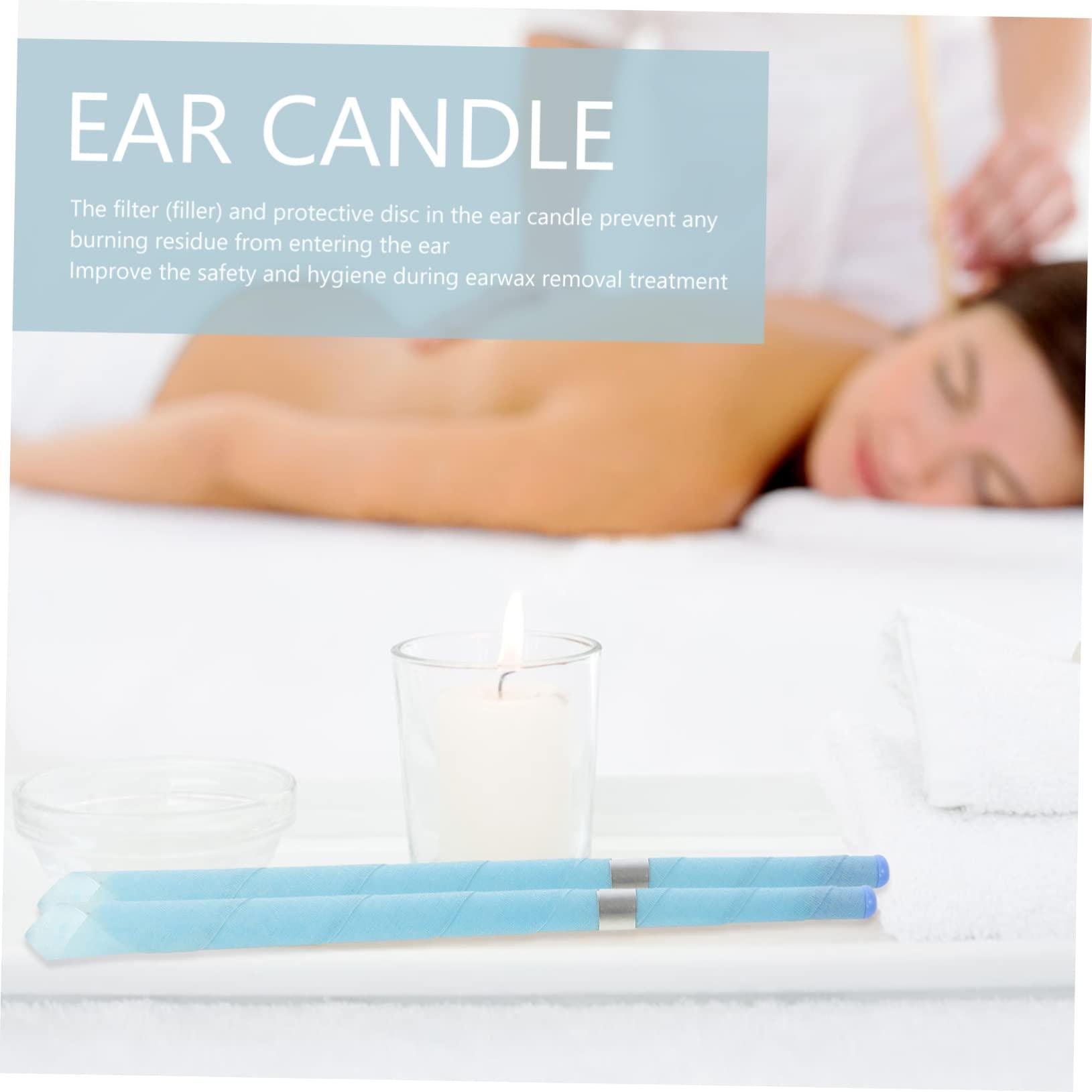 Healeved Healeved 2sets Ear Wax Removal Candle Set Protective Disc Natural Beeswax Candles for Safe Ear Cleaning Remover Tool Kit for Home Use and Care