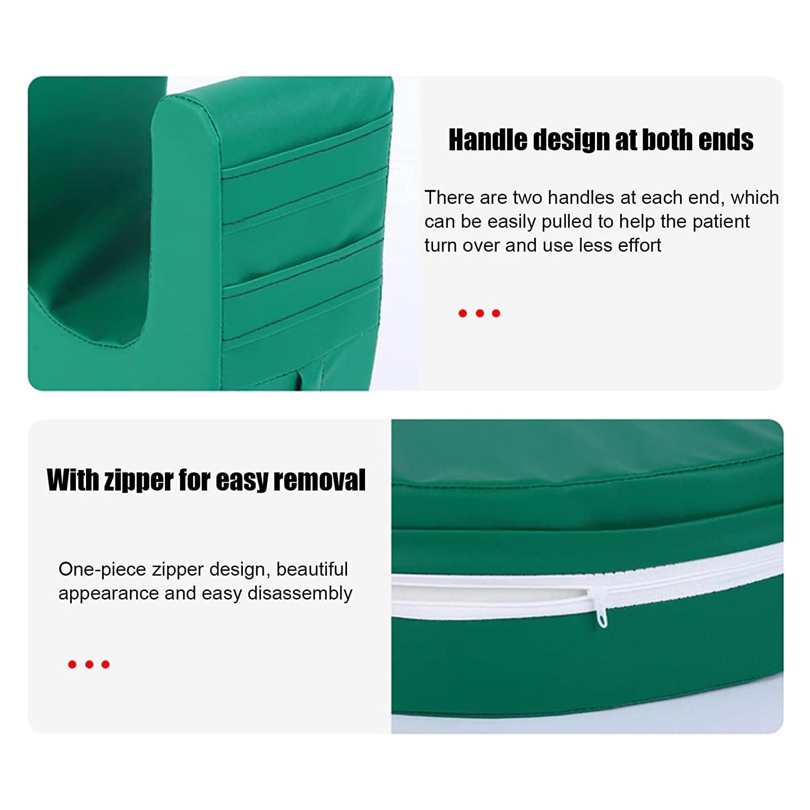 RNNTK RNNTK Patient Turning Device,Bed Turn Over Cushion,Elderly Bed Turnover,U Shaped Turning Device,Turning Pillow Help to Turn Over in Bed,Bedridden Patient Turning Equipment 13cm Thick (Green)