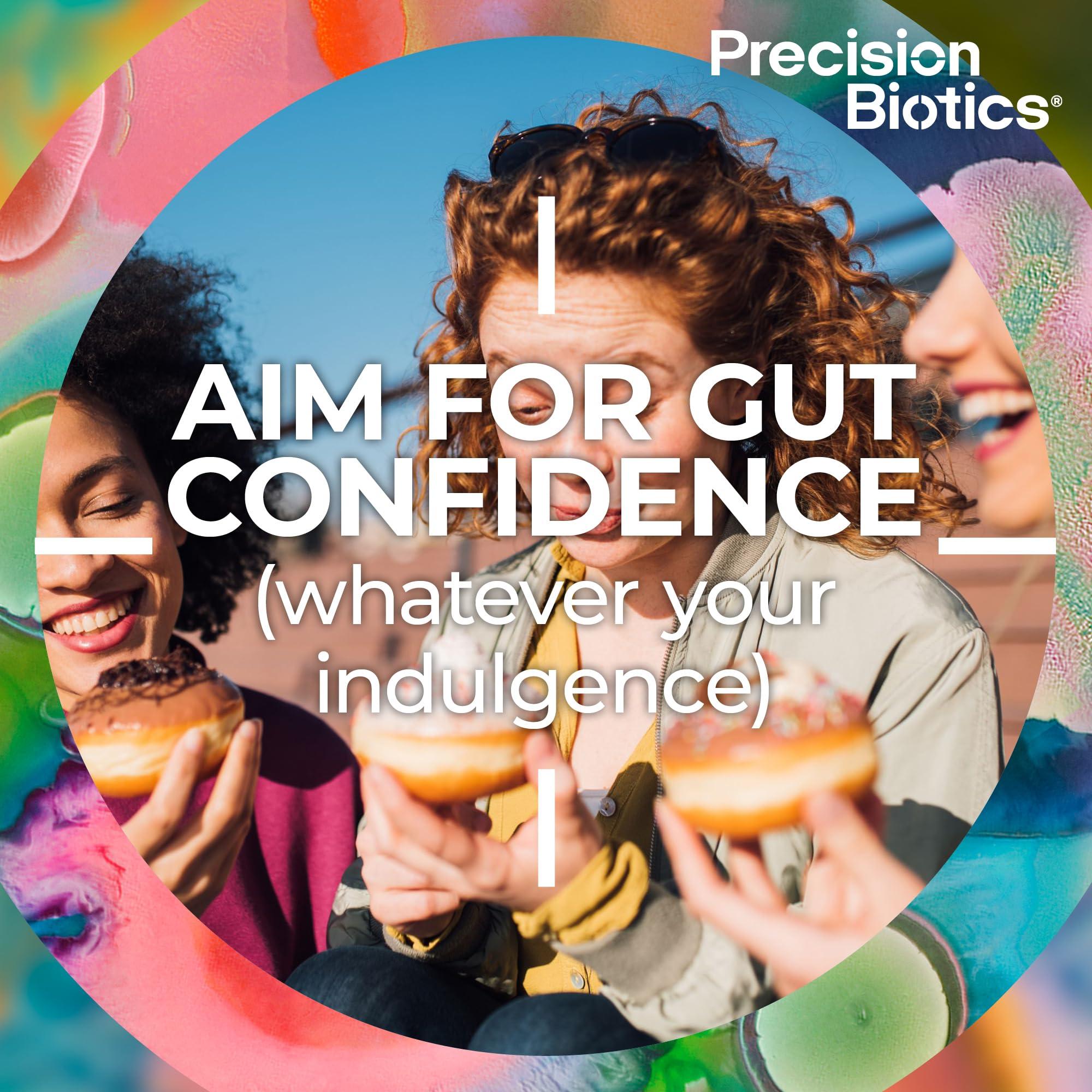 PrecisionBiotics Alflorex + Calcium 12 Week Plan - Daily Gut Health Probiotics Supplement with Unique Bifidobacterium Longum Bacteria Strain 35624 + Calcium - Bacterial Cultures - 90 Capsules