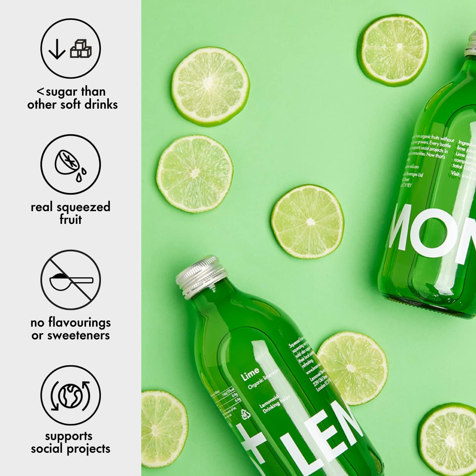 Lemonaid Lemonaid Sparkling Soft Drink: Lime - 12 x 330ml