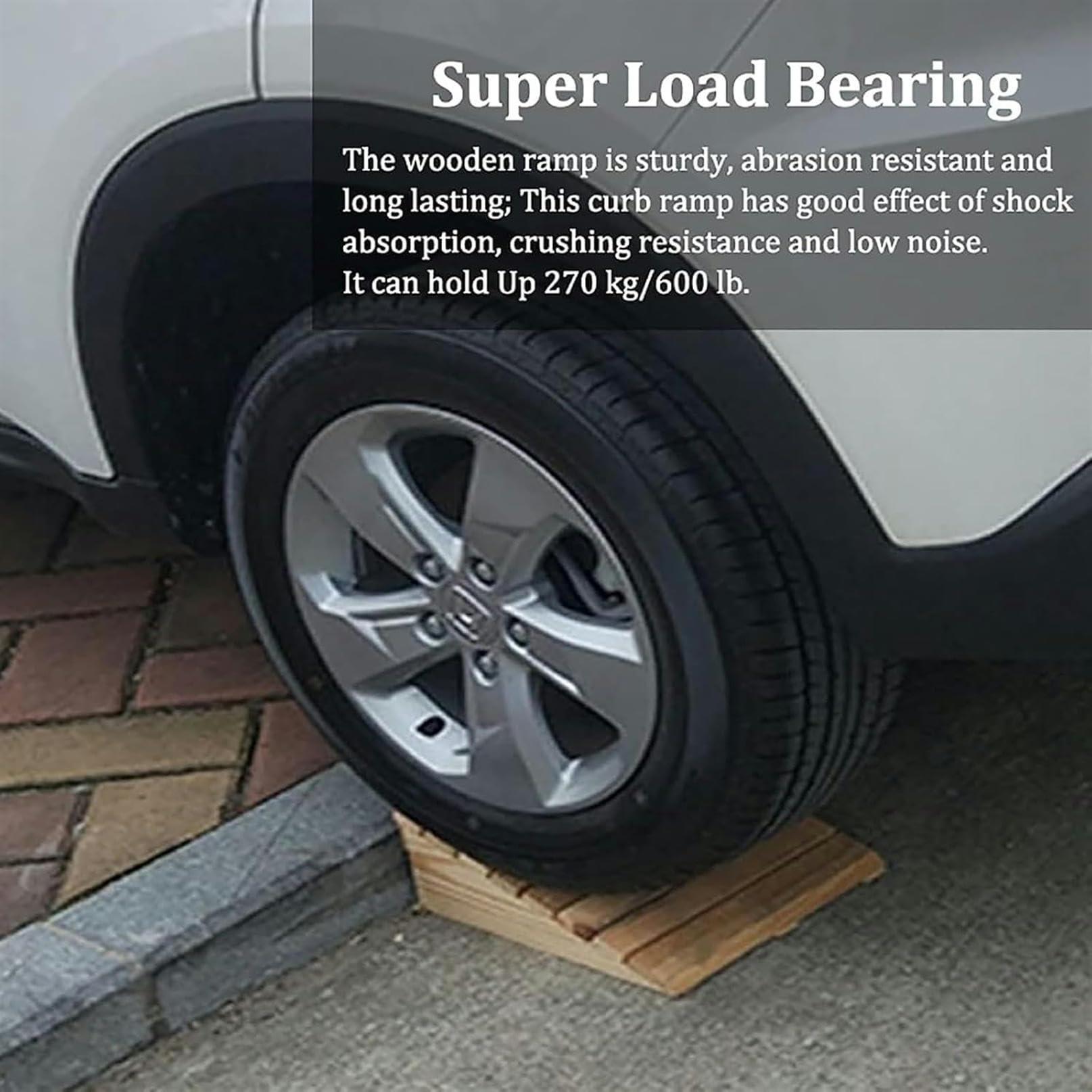 XDRGOOIUY Threshold Ramp, Wooden Threshold Ramps for Doorways, Non-Slip Durable Entry Ramp for Home/Garden Step/Sheds Doors, for Wheelchairs Walkers