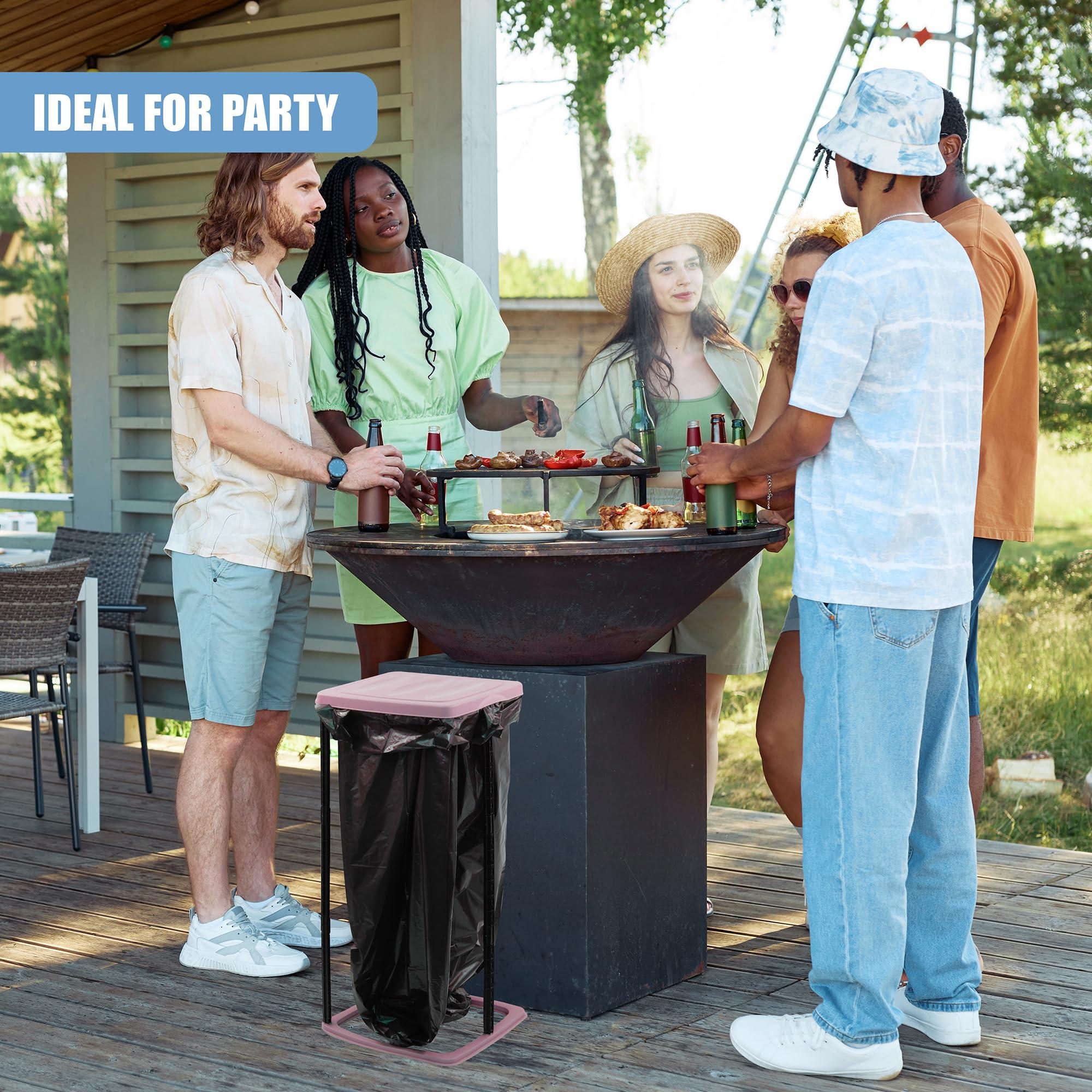 Koopman 60L Rubbish Bag Refuse Sack Bin Liner Waste Disposal Garbage Bag Stand Holder