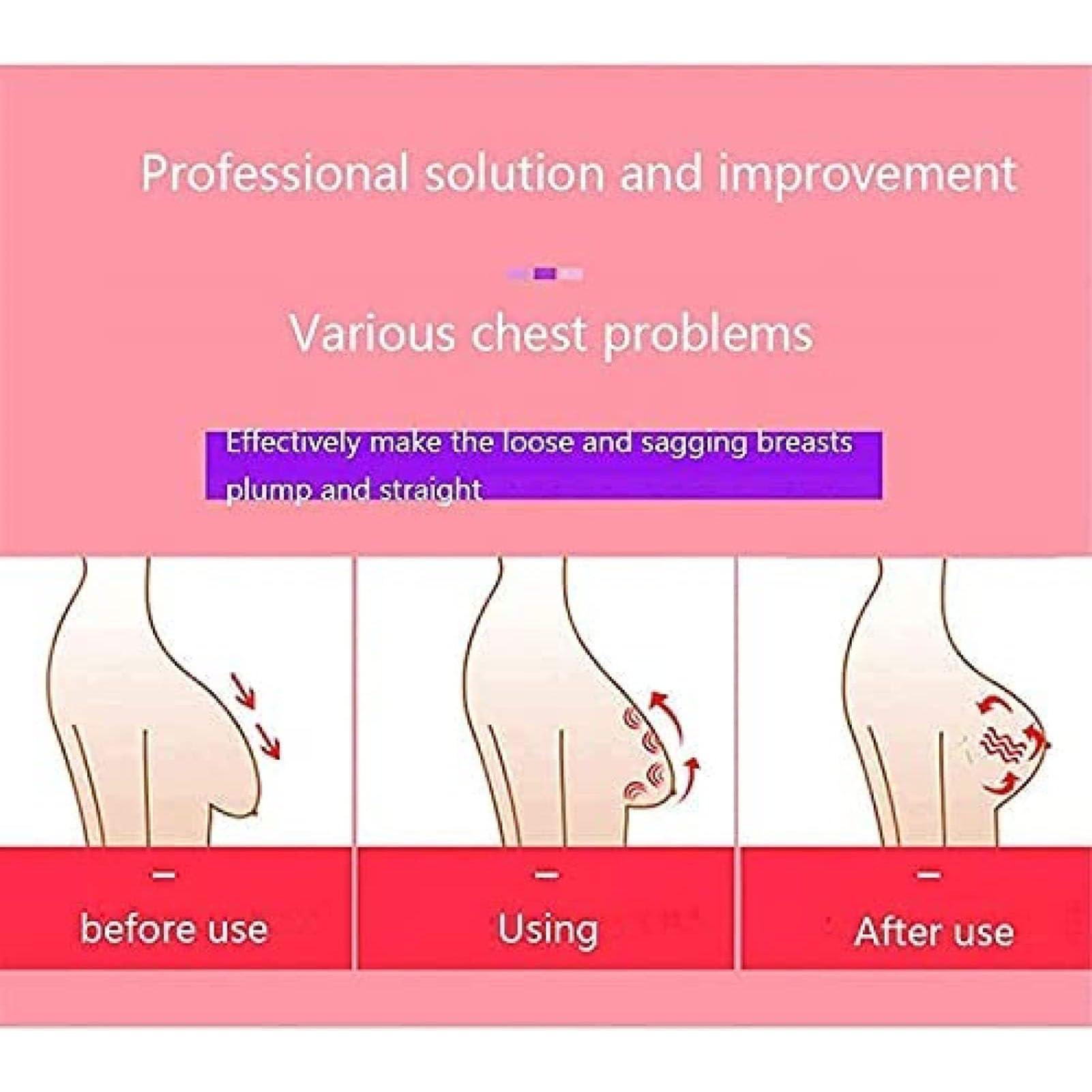 GNbow GNbow Breast Massager Cup, Electric Breast Augmentation Machine, Breast Care 360-Degree Full Package 6 Modes Adjustable, Home Breast Care Device, Chest Care Beauty Enlargement Machine