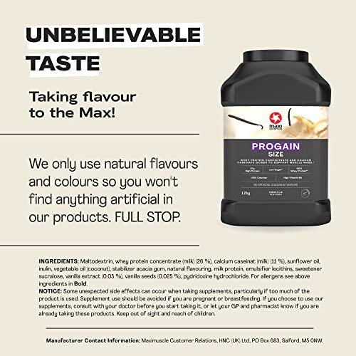MaxiNutrition MaxiNutrition Progain - Vanilla - Whey Protein Powder Sports Supplement Shake for Size & Mass - 1.2kg - 10 Servings