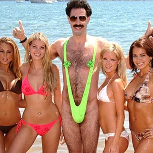 LATRAT LATRAT Inside Ropa, Borat's Mankini Costume, Men's One Size (Green), Green, M
