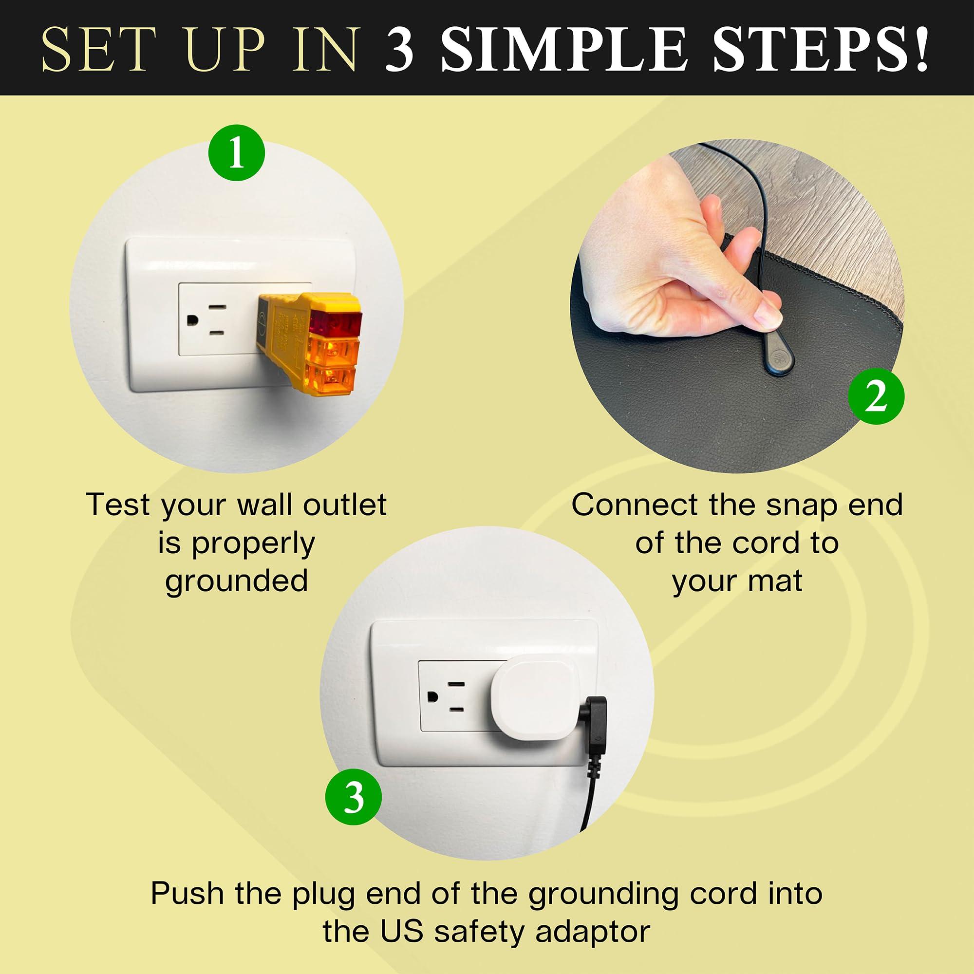 EARTH AND MOON Earth and Moon, Grounding Mat for Sleeping, Grounding Pad Universal Starter Kit, Grounding Mats for Overall Wellbeing, Get Grounded While You Sleep