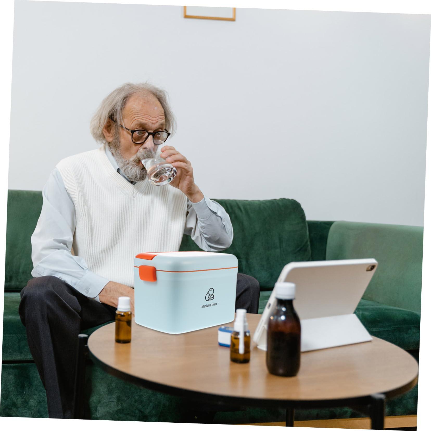 FOMIYES FOMIYES Medication Storage Case Medicine Medicine Family Container Lightweight Organizer Easy to Use for Home Outdoor