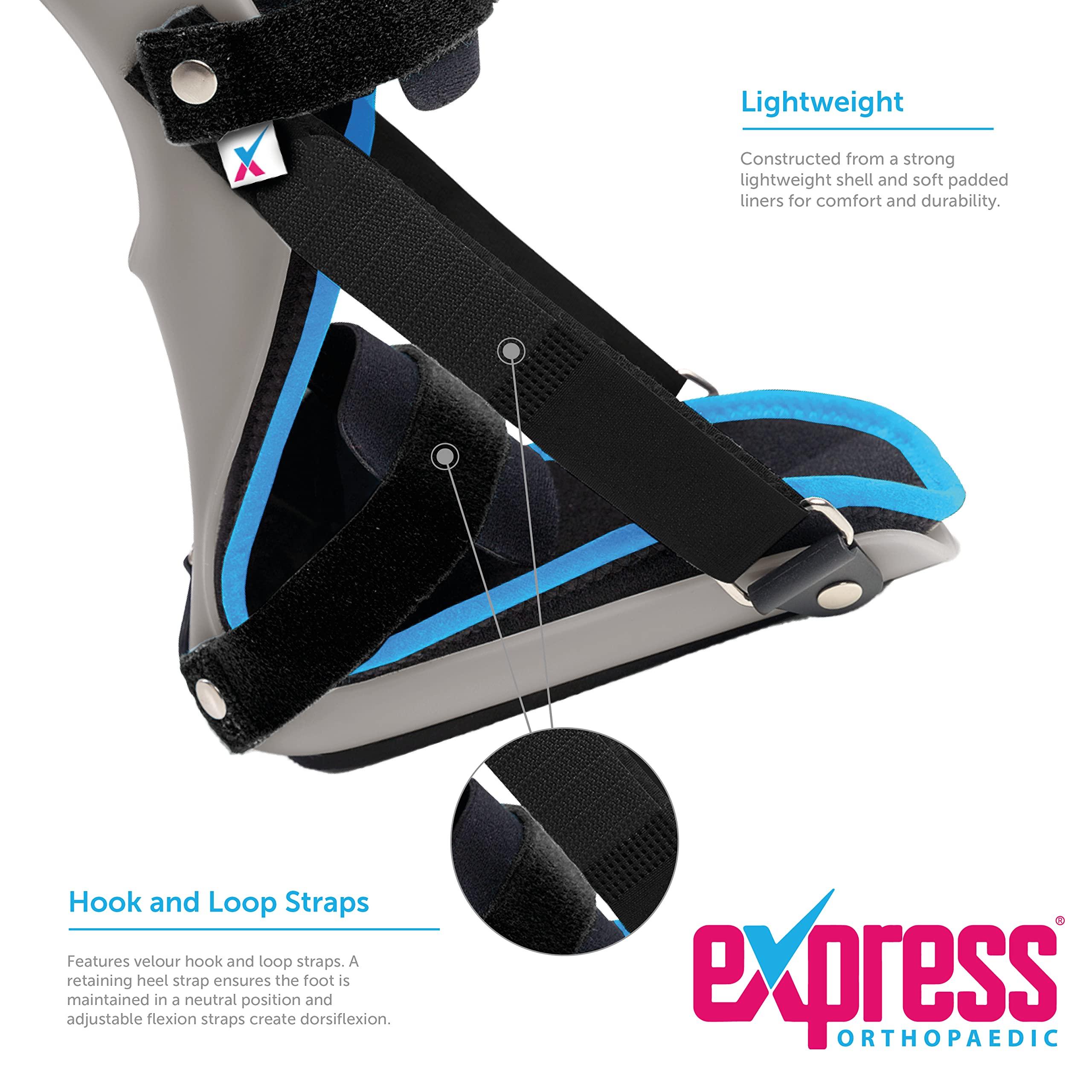 Express Orthopaedic Express Orthopaedic - Kids Adjustable Night Splint, Plantar Fasciitis/Achilles Tendonitis Resting Splint, Lightweight Construction - Supplied to UK Hospitals (Small (Kids Shoe Size UK 10-2))