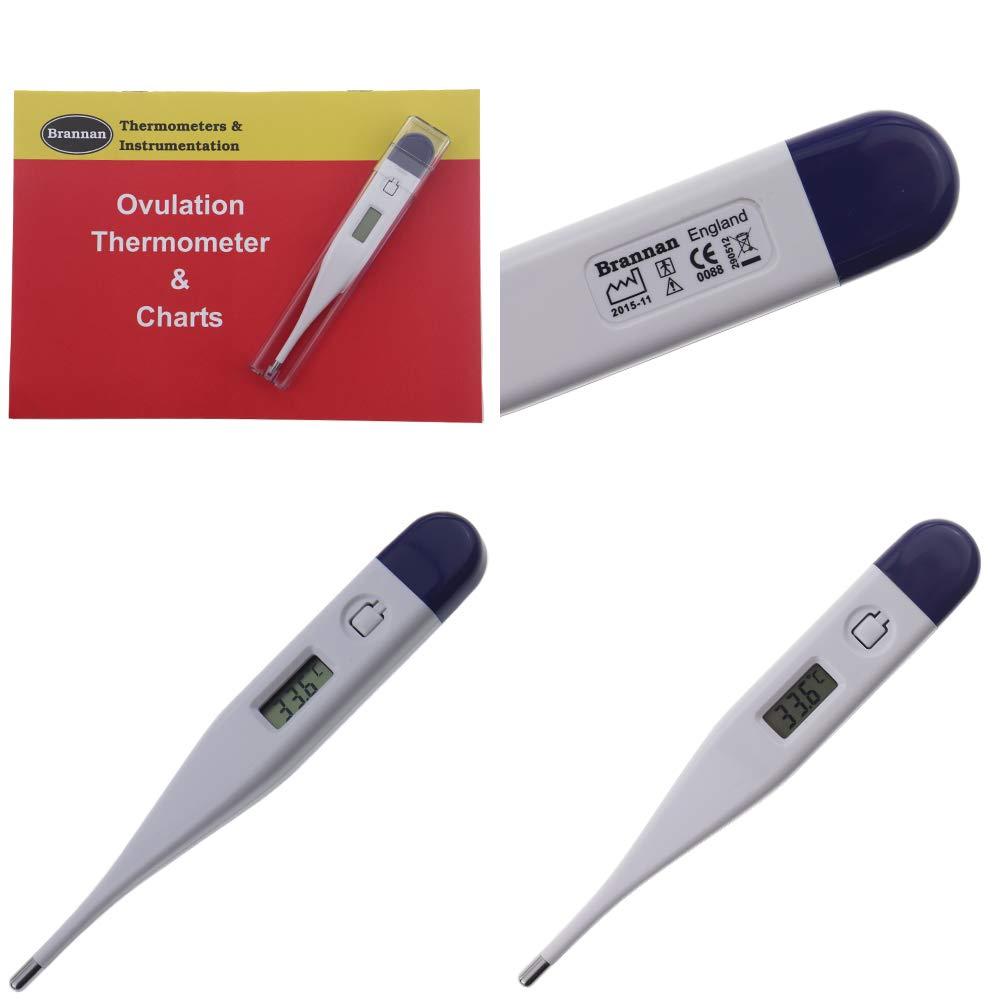 Brannan Basal Thermometer For Ovulation With Recording Charts