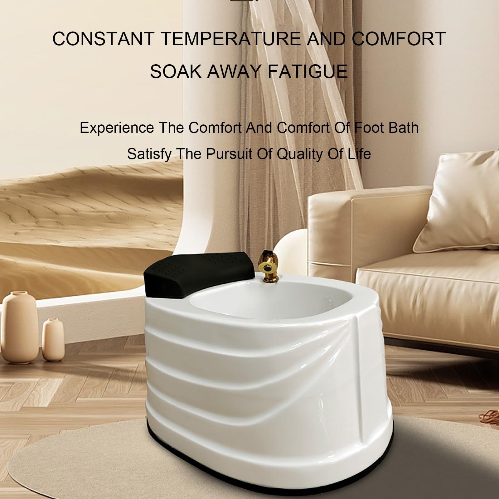 Generic Massager Foot Soaking Bath Basin Feet,Home Foot Spa,Large Foot Bath tub with Foot Scratcher,for Women and Men,Foot Soak Tub,Stress Relief for Fatigue and Tired Feet.