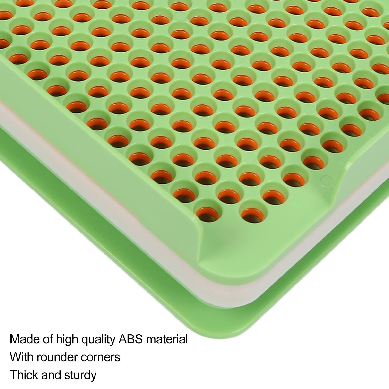 YUYTE 200 Holes #0 Capsule Filling Plate, Semi-Automatic Powder Filler ABS Version of Capsule Filling Machine Counter Organizer Stand