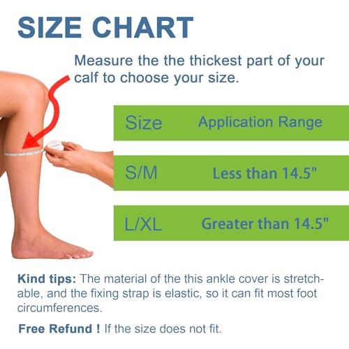 Feamero Feamero Ankle Monitor Cover Up for Scram, Gps, Alcohol Monitor Ankle Bracelet, Adjustable Velcro Straps, Protective Cover, Shock Absorbing, Ankle Monitor Bracelet Cover for Women & Men (S/M)