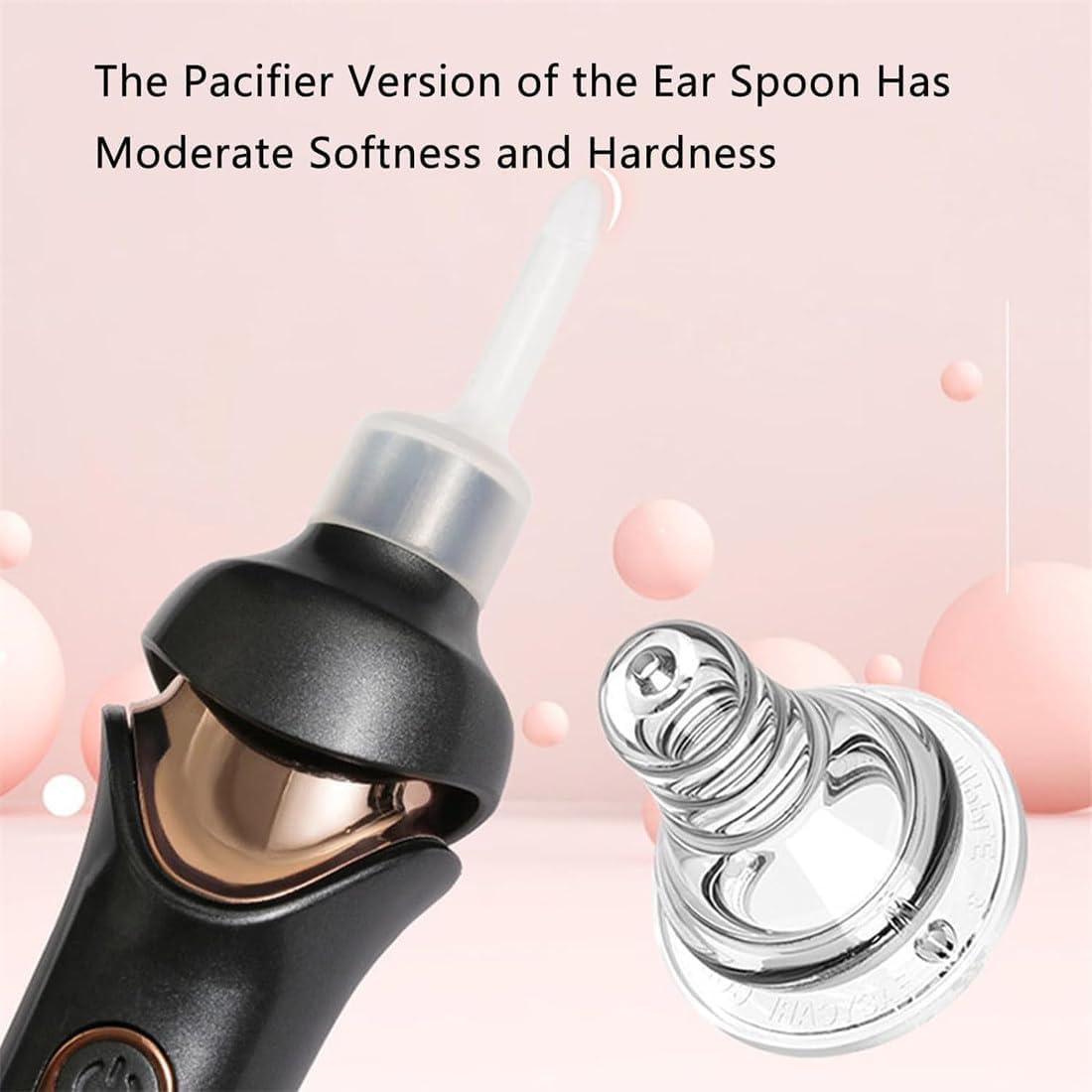 Godemmio Tweddy Smart Ear Wax Remover, 2024 Best Tweddy Smart Ear Wax Vacuum, Tweddy Ear Wax Vacuum with 5 Pcs Ear Scoop for Daily Ear Pick, Ear Vacuum Wax Remover for Children Adult (Mix 2PC)