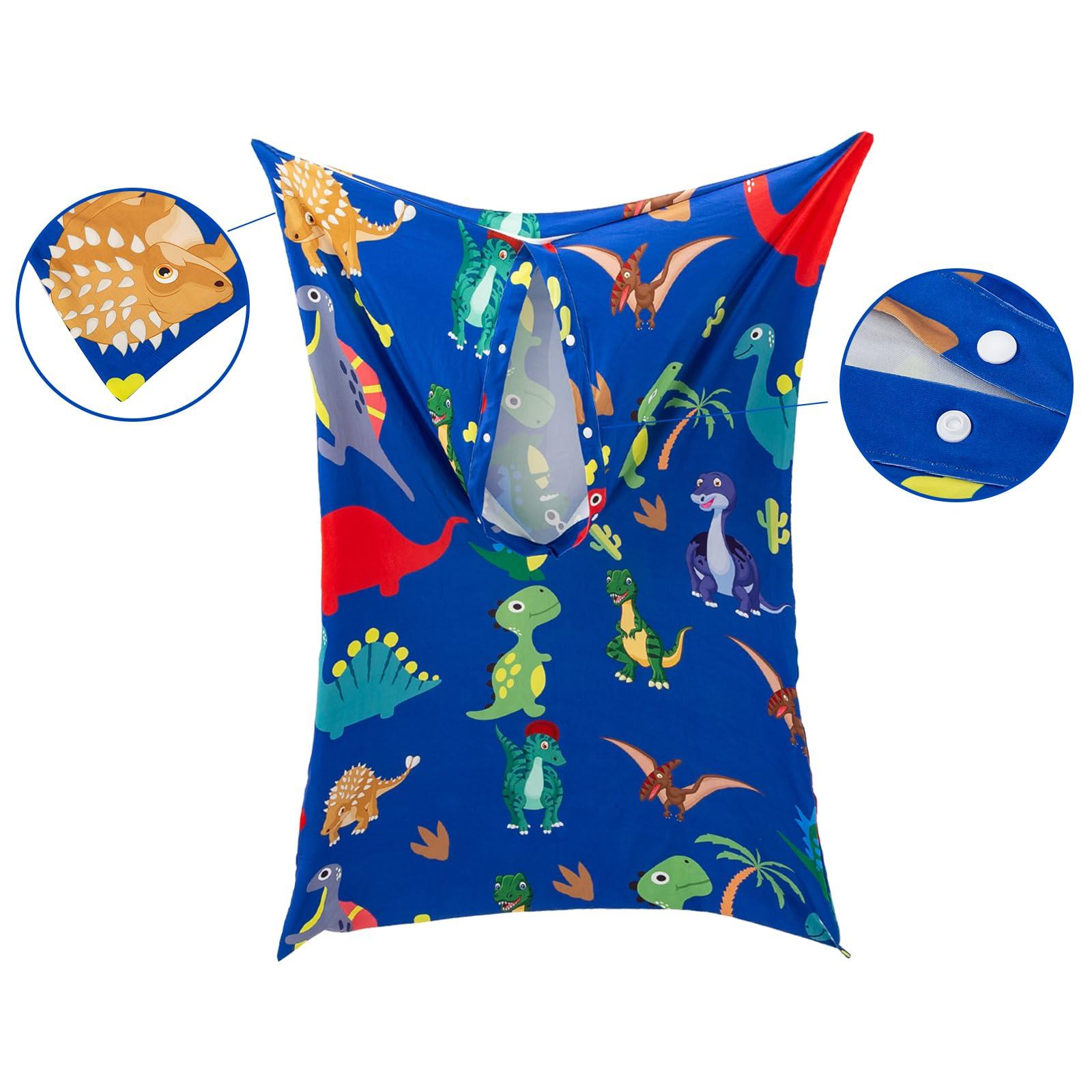 Nogsay Sensory Body Sock for Kids,Full-Body Sock Stretchy Full Body Wrap Sensory Sock for Children with Autism,Anxiety,ADHD,Hyposensitivity to Relieve Stress and Anxiety,Sensory Equipment Aids (M:120x70cm)