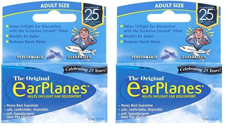 EarPlanes Earplanes (Adult, 12 Years+) (Pack of 2)