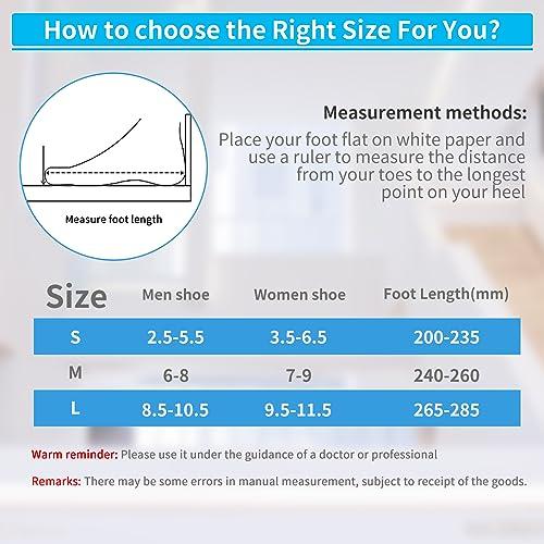 Tairibousy Offloading Walking Boot for Heel Pain or Ankle Sprained Medical Inflatable Walker Fracture Boot Short Air Cam Walker Brace for Fracture, Plantar Fasciitis, Achilles Tendon Injury, Ulcerations (L)