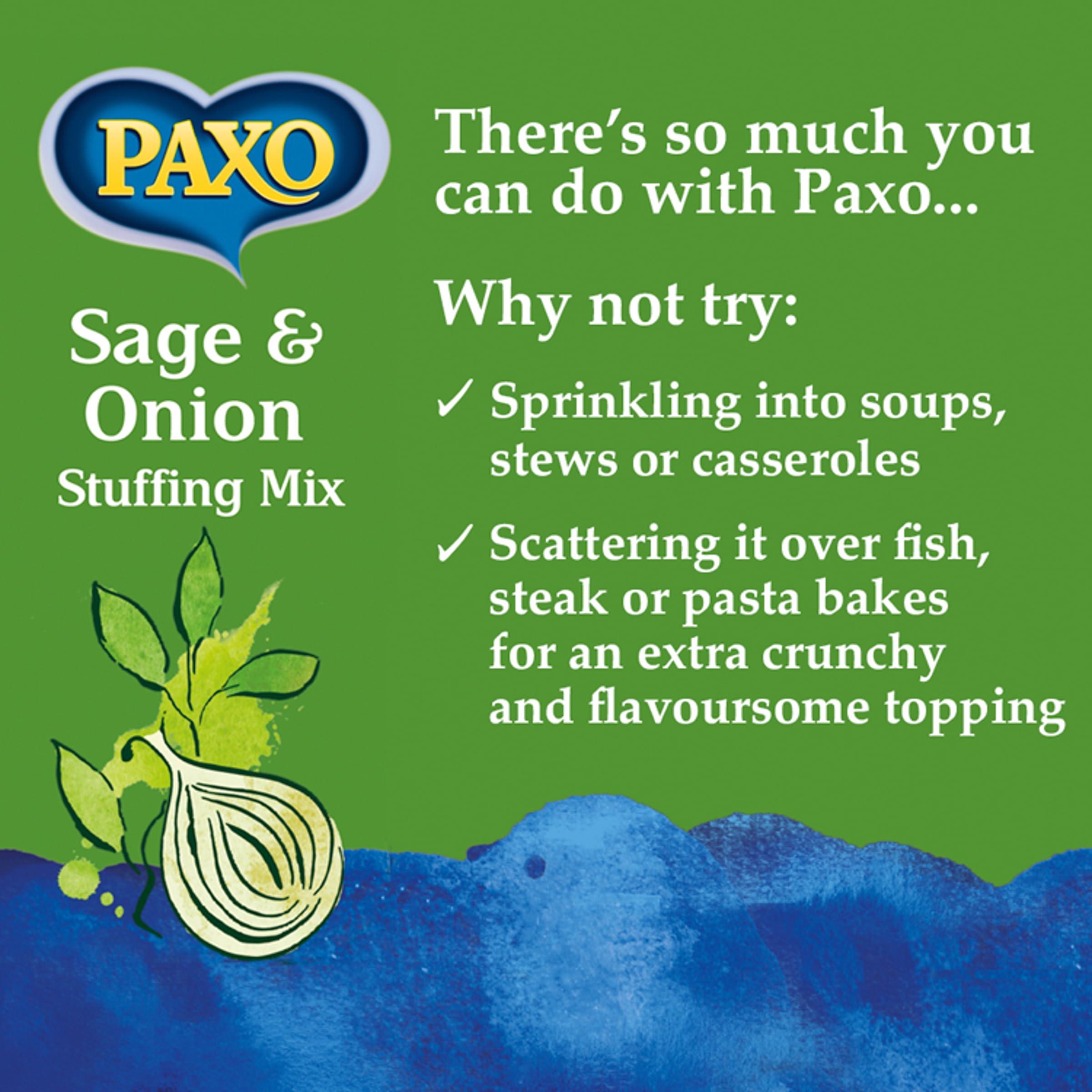 PAXO Paxo Sage and Onion Stuffing Mix, 170 g Box (Pack of 1)