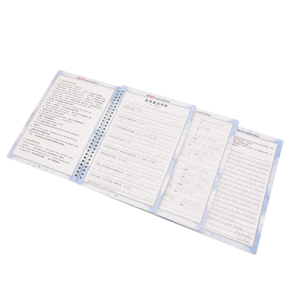 Tixiyu English Hengshui Style Calligraphy Copybook Reusable Groove for Children Students