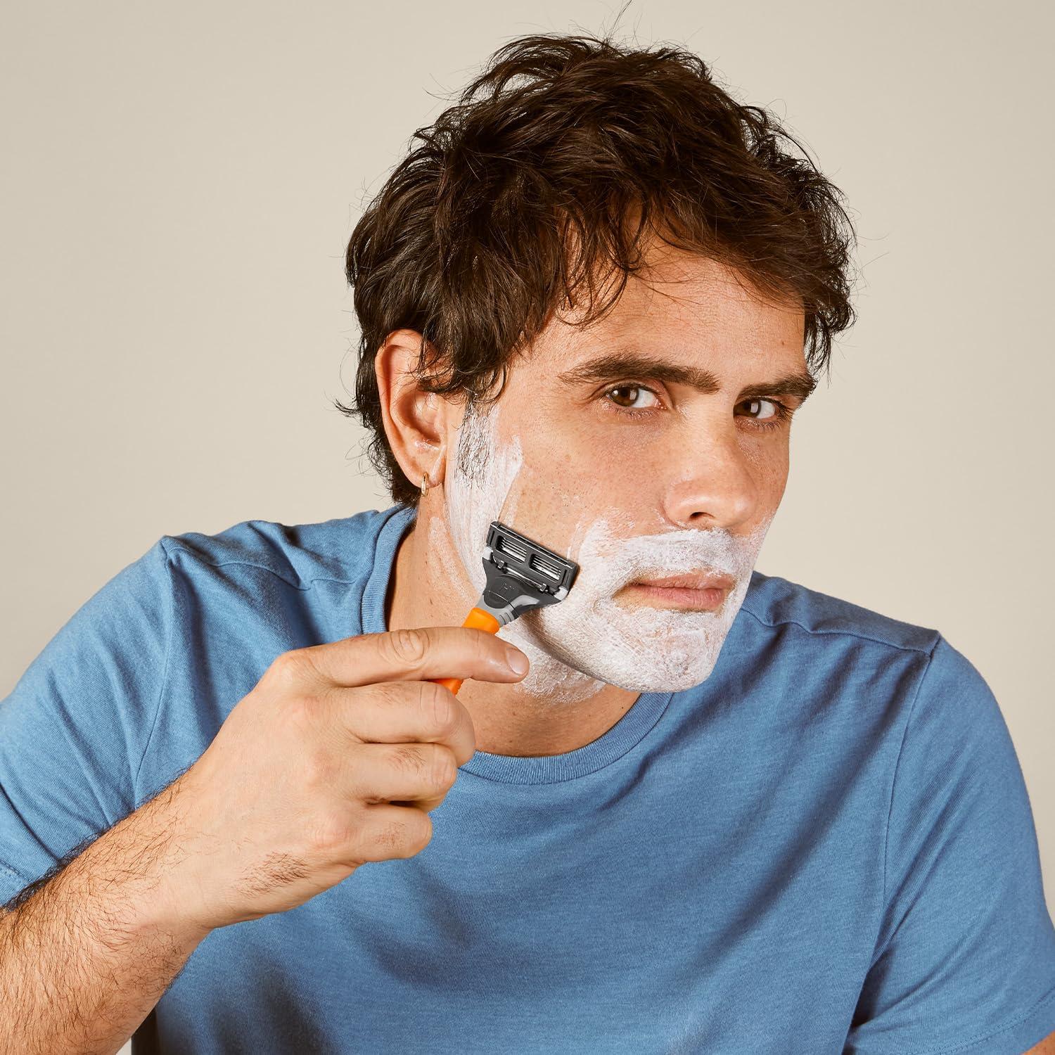 Harry\'s Harry\'s Men\'s Razor Set, Razor + 5 Razor Blades + Shaving Cream, Harry\'s Razor Blade Refills use 5 Blade Design for Smoother Shaving, Travel Size Men\'s Shave Cream Formulated with Aloe