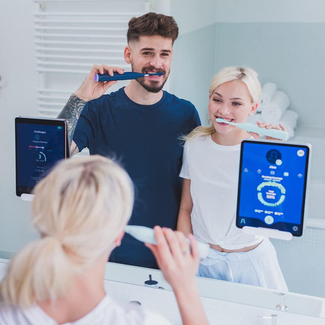 Playbrush Playbrush Smart One Replacement Toothbrush Heads with InterDent+ Indicator Bristles, Pack of 2, Mint