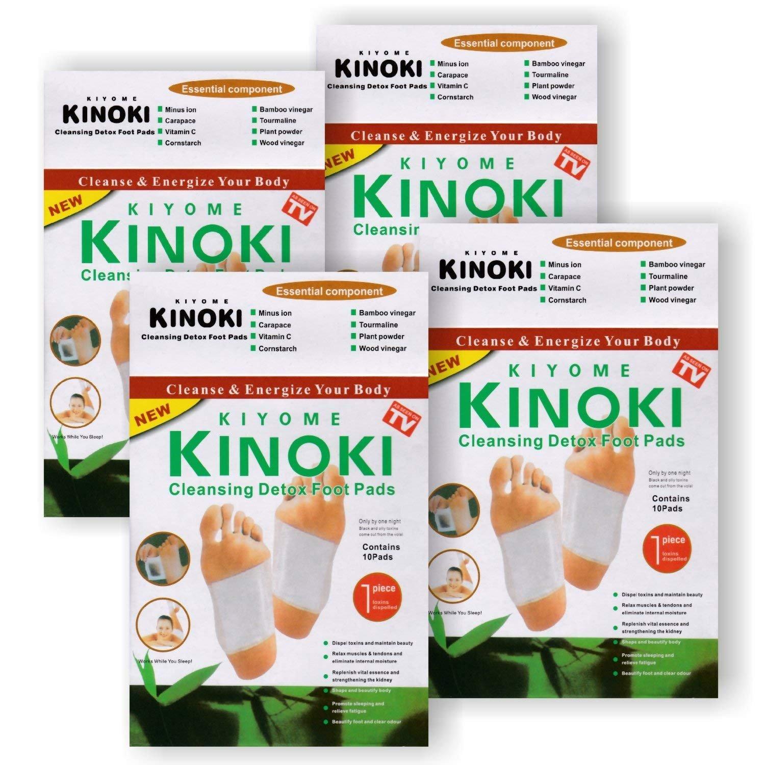 Kinoki Original Kinoki Detox Foot Pads - Vital Plaster for Feet - Economy Pack of 5 = 50