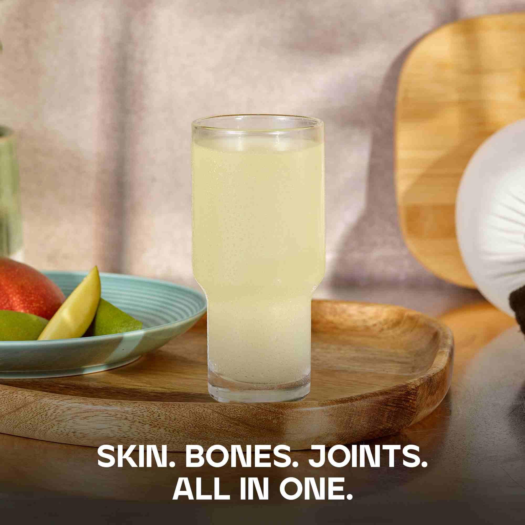 Bulk Bulk Collagen Powder with Peptides and Vitamin C | Hydrolysed Bovine Collagen | High Protein Supplement Daily Use in Smoothies, Shakes & Recipes | Joint & Skin Routine | Mango | Easy Mixing 500g