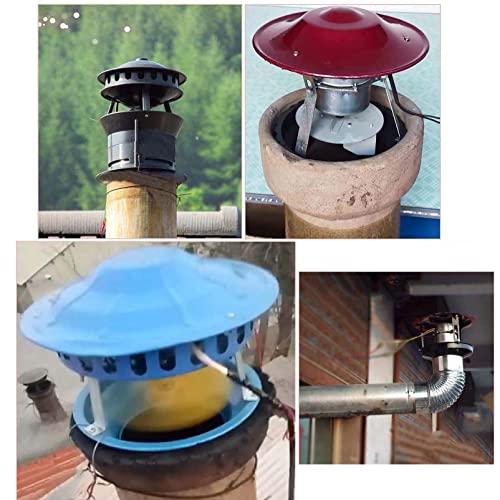 MytaYt MytaYt Chimney Fan Chimney Smoke Extractor, Chimney Extractor Fan Extractor Hood Chimney Pull Inducer Chimney Extractor Fan for Fireplace, 100 W