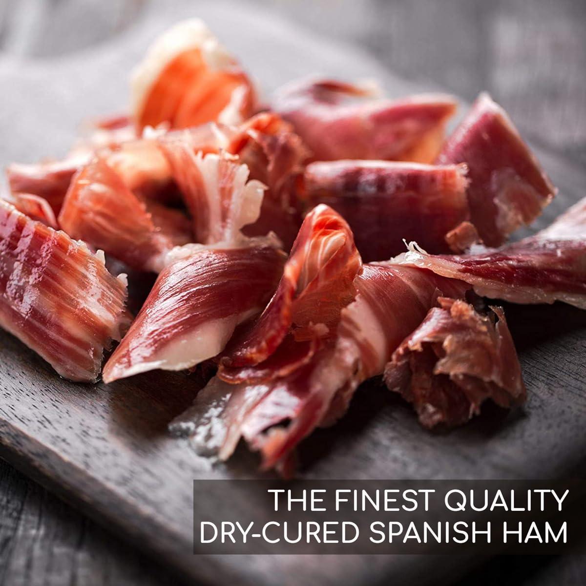 JAMONNATURAL Jamon Iberico Spanish Ham Leg - 4.5-5.0 kg Paleta Iberico Cebo Pata Negra - 100% Natural - No Additives or Preservatives - from Multi-Award Winning Iberico Ham producer Simon Martin
