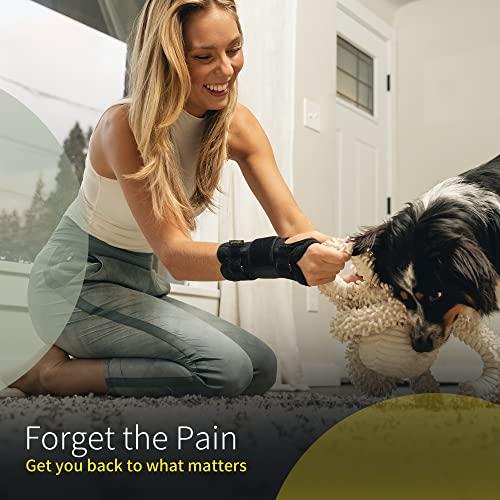 BraceUP BraceUP Wrist Support Brace with Metal Hand Splint for Carpal Tunnel Wrist Support, Left or Right Hand Support and Tendonitis Arthritis Pain Relief - for Men and Women (S/M, Left Hand)