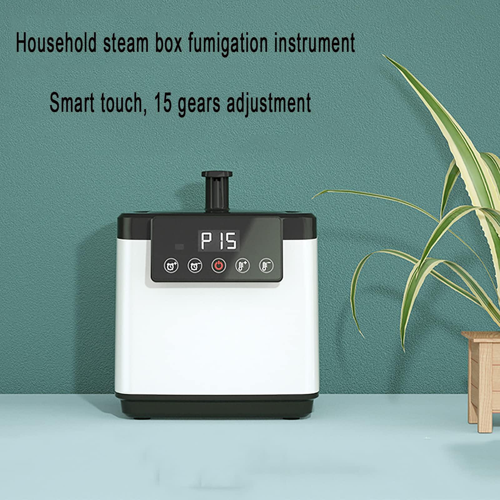 FreshCart Basics Portable Sauna Steam Generator with Remote Control and Herbal Box 2.6L - Smart Touch Button, Home SPA Shower for Body Relaxation and Detox