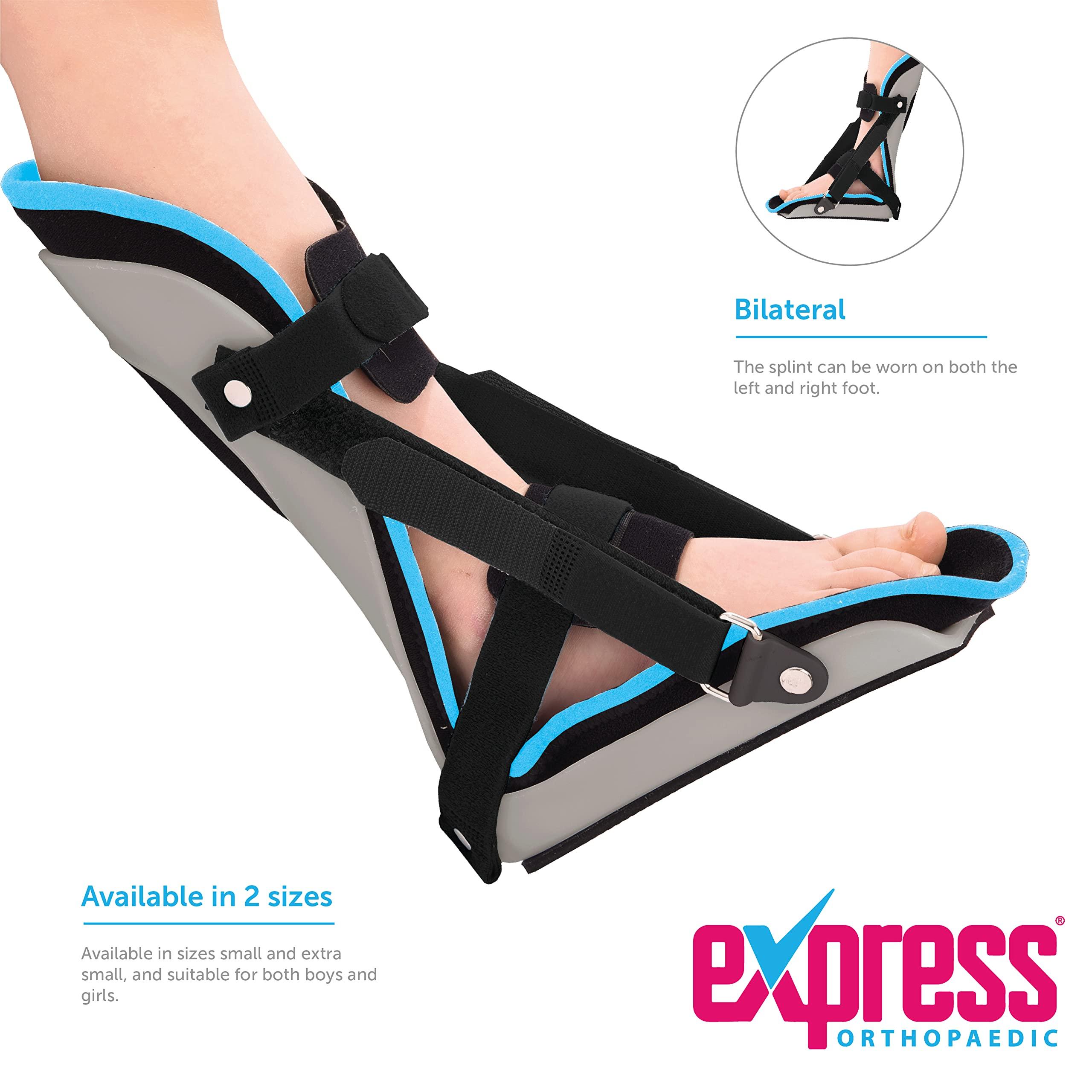 Express Orthopaedic Express Orthopaedic - Kids Adjustable Night Splint, Plantar Fasciitis/Achilles Tendonitis Resting Splint, Lightweight Construction - Supplied to UK Hospitals (Small (Kids Shoe Size UK 10-2))