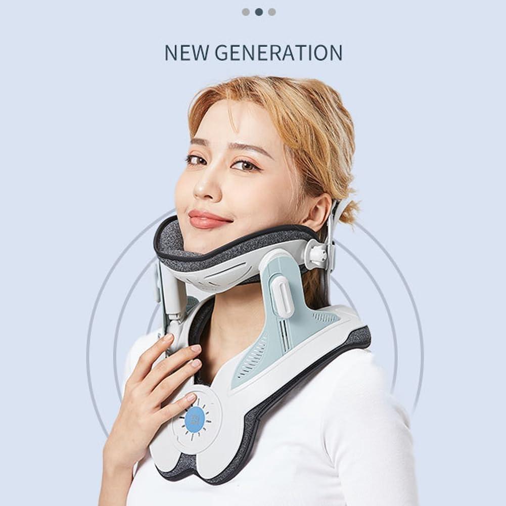 kumosaga kumosaga Kyrolabs Cerviflex Neck Stretcher, Cervical Neck Traction Electric Device, Kyrolabs Neck Brace for Neck Decompression and Neck Tension Relief, with 3 Power Traction and 8 Airbag Support