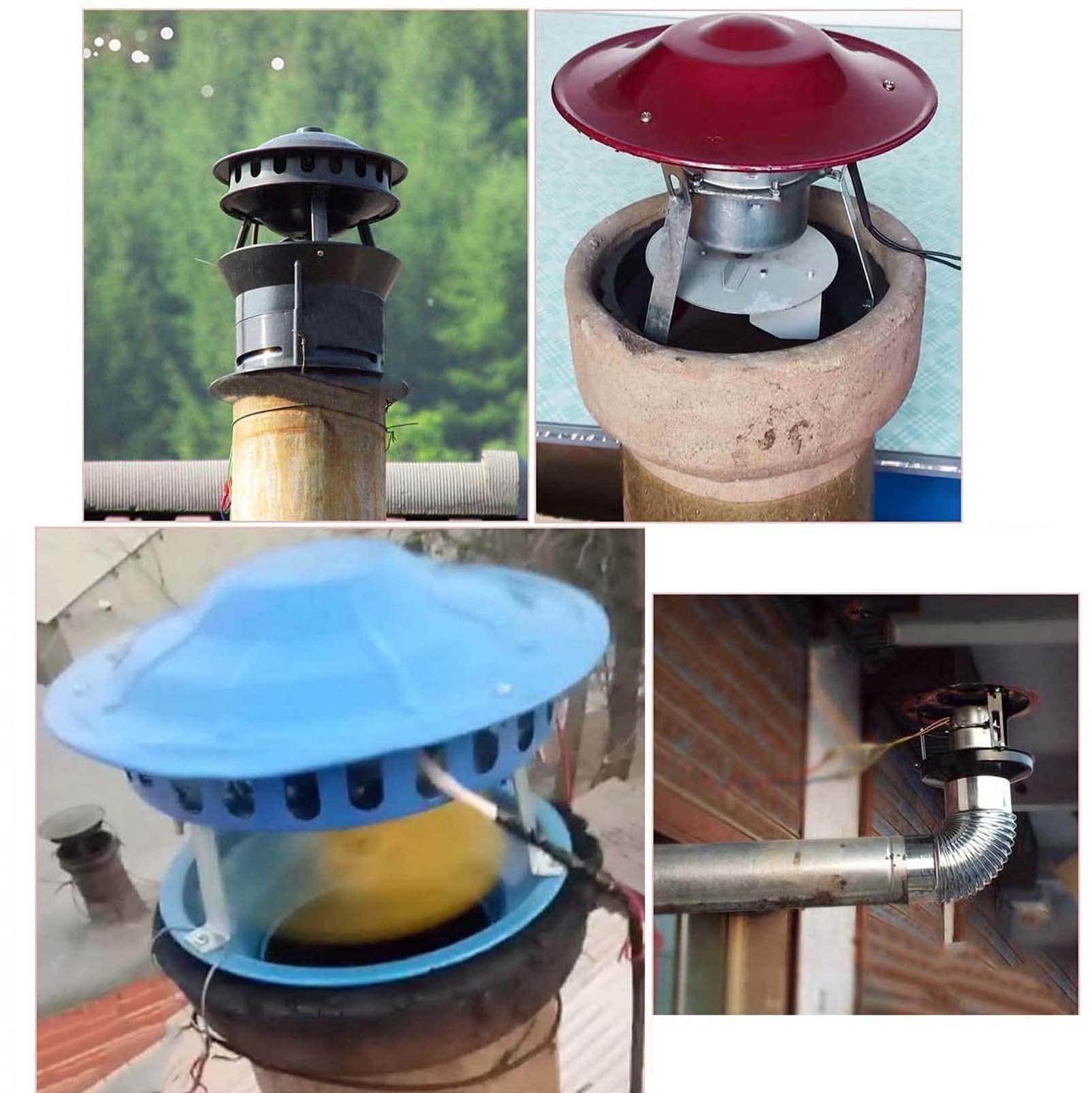 MytaYt MytaYt Chimney Fan Chimney Smoke Extractor, Chimney Extractor Fan Extractor Hood Chimney Pull Inducer Chimney Extractor Fan for Fireplace, 100 W